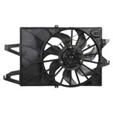 Ventilator radiator Ford Mondeo 2007; motor 1.8, 2.0, mufa cu 2 + 3 pini, 240W, diametru 390mm, cu rezistor, motor + elice + carcasa; 1117754;