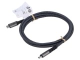 Cablu USB 4.0 USB C 1,5m negru/gri Goobay