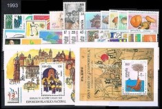 C4998 - Spania 1993 - Anul complet, nestampilat,MNH foto