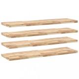 Cumpara ieftin Rafturi suspendate 4 buc. 160x40x4cm lemn masiv acacia netratat