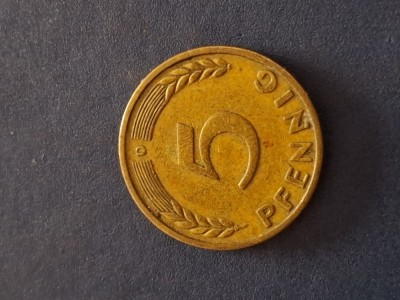 5 pfenning 1949 D foto