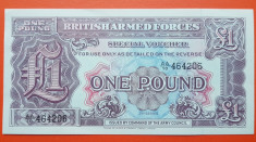 Marea Britanie (British Armed Forces) 1 Pound 1948 UNC foto
