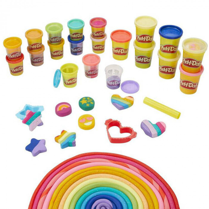 Hasbro Play-Doh Play-Doh paste cu sclipici 21 culori + forme ZA5120