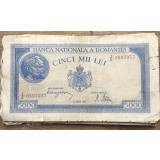 (BNK A) Romania bancnota 5000 lei 22 August 1944