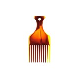 Pieptan Afro S Chihlimbar Top Choice, Par Cret/Ondulat, Antistatic, Profesional