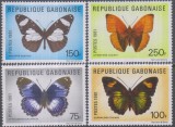 Timbre cu fluturi din Gabon