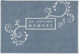 In Loving Memory Funeral Guest Book - Blue (Memorial Book)
