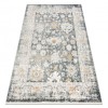 DISTIN 0835A covor modern gri / gri deschis / alb - Ornament, cadru, vintage, franjuri, 140x190 cm