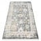 DISTIN 0835A covor modern gri / gri deschis / alb - Ornament, cadru, vintage, franjuri, 140x190 cm