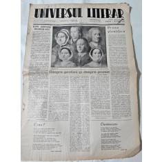 Ziarul Universul Literar nr.29/1938 (poezie de Virgil Carianopol)