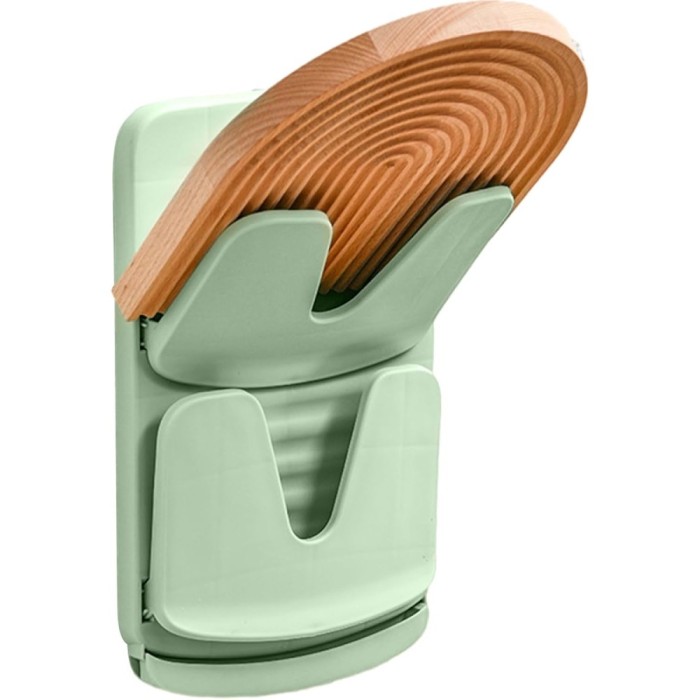 Suport de Bucatarie, Cyrax, pentru Capace/Tocatoare, din Plastic, Colectare Apa Scursa, Montare fara Perfoarare, 33.3 x 20.7 x 3.5 cm, Verde