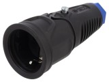 Conector alimentare AC mamă 16A 250VAC, IP20 - SEZ DK
