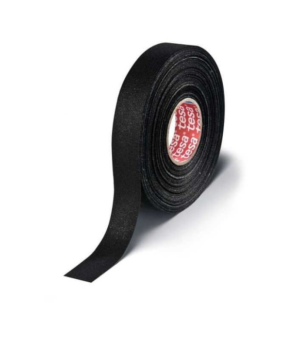 Banda textila 15mm 25m Thk 260um cauciuc 40% negru TESA 51026-00002-00