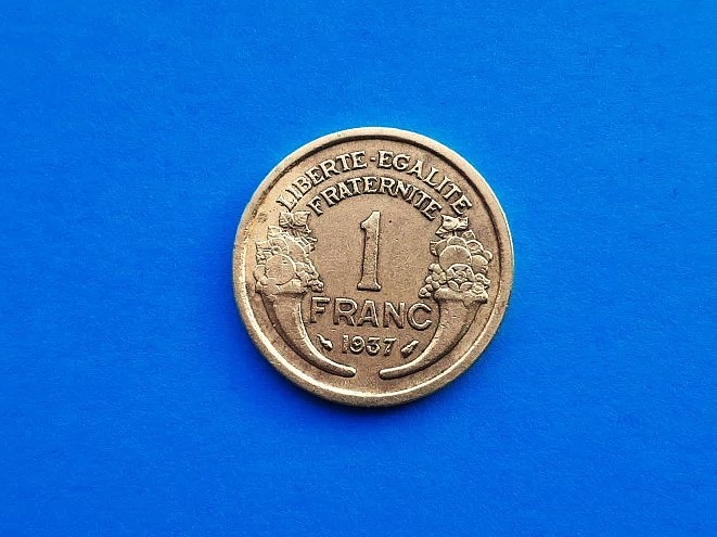 1 Franc 1937 Franta-XF