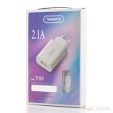 Incarcatoare Retea Tranyoo, V80, Fast Charger Kit, Lightning Cable, White