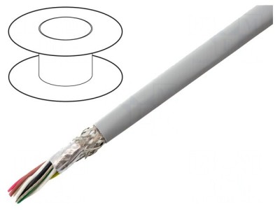 Cablu EcoCable Mini Gri &amp;Icirc;nchis 30,5m 300V foto