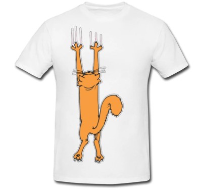 Tricou &amp;quot; Cat scratching &amp;quot; foto