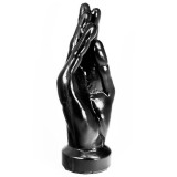 Hung System-Hello Plug Anal Negru 23.7 cm-Ventuza