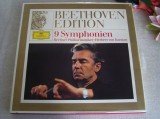 BEETHOVEN - Cele 9 Simfonii - Cutie cu 8 Viniluri Deutsche Grammophon Perfecte, VINIL, Clasica