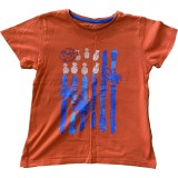 Tricou baiat , culoarea portocaliu , 4-5 ani