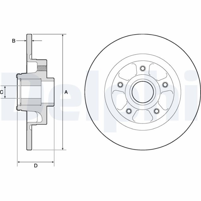 DELPHI BG9132RS Disc frana
