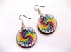 Cercei lemn multicolor 40690