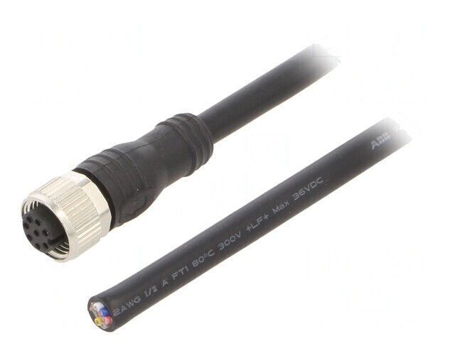 Cablu Conectare M12 8PIN 10m PVC 80&deg;C