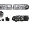 Faruri tuning Skoda Octavia 1 (1U2/1U5)Limuzina 5usi + Combi 01.2001-11.2010 BestAutoVest partea Dreapta/ Stanga tip bec H1+H1+H7 transparent-silver
