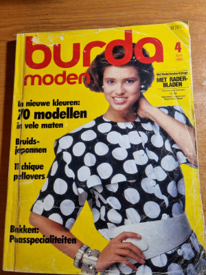 Revista de moda Burda - aprilie 1985 - 114 pagini foto