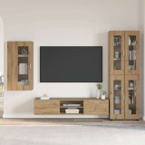 Cumpara ieftin Set comoda TV FLORIN 3 buc. 150 x 39 x 30 cm Stejar Artizanal