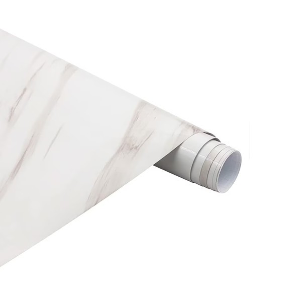 BZRSH Фолио за стикери за кухня, тип самозалепващ стикер, за плотове и мебели, бяло, 60 х 300 см