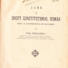 AS - PAUL NEGULESCU - CURS DE DREPT CONSTITUTIONAL
