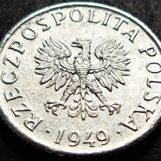 Moneda 1 GROSZ - POLONIA, anul 1949 *cod 1062 = A.UNC