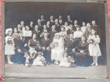 Fotografie de la o nunta a unor romani stabiliti in America, perioada interbelica