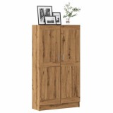 VidaXL Bibliotecă, stejar artizanal, 82,5x30,5x150 cm, lemn prelucrat