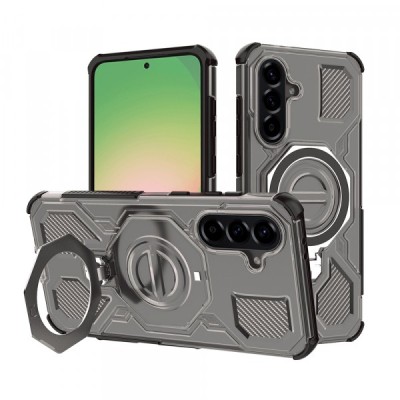 Husa pentru Samsung Galaxy A56 A566, Techsuit, Carbon Shield Pro, Neagra Deschisa foto