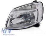 Far stang reflector potrivit pentru Citroen Berlingo, Peugeot Partner 2002-2010 cu baza cromata Performance AutoTuning