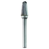 Tivoly 1031761 - Freza cu carburi metalice 6x20x50 mm tija 6 mm forma L (conica dreapta cu cap rotunjit) tais simplu