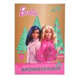 Carte de Colorat, Barbie, Crăciun, 16 File, 14.5x21cm
