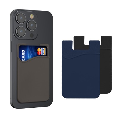Set 3 Card pocket Kwmobile pentru telefoane, Multicolor, Silicon, KWM000010CX012C foto
