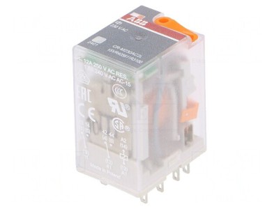 Releu Electromagnetic DPDT 230VAC 12A foto