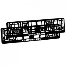 Set 2 suporturi numar inmatriculare personalizat-Chrysler