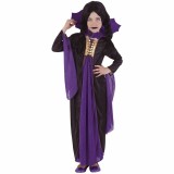 Costum de carnaval - Vampirita gotica (mov) S (3-4 ani/max 104cm)