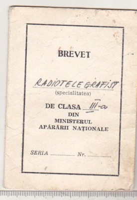 bnk div Brevet Radiotelegrafist cls III MAN foto