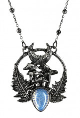 Pandantiv gotic cu cristal albastru Padurea Magica foto