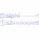 Delphi senzor de avertizare, uzura placute de frana