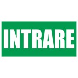 Indicator intrare Sun Prints, RO / EN, PVC, dreptunghiular, 20 x 10 cm