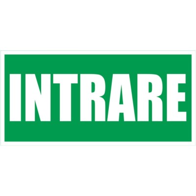 Indicator intrare Sun Prints, RO / EN, PVC, dreptunghiular, 20 x 10 cm foto