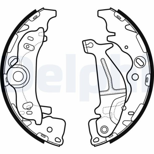 Saboti frana Hyundai H-1 / Starex Bus (A1), H-1 Cargo (Tq), H-1 Travel (Tq), 2.4 4WD, 2.5 CRDI, punte Spate, DELPHI