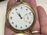 CEAS DE BUZUNAR REVUE G. THOMMEN - Savonette - 3 capace - Gold Filled - 52.5mm - Vintage - 1915 !